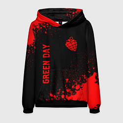 Мужская толстовка Green Day - red gradient вертикально