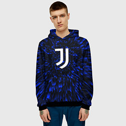 Толстовка-худи мужская Juventus blue energy, цвет: 3D-черный — фото 2