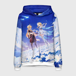 Толстовка-худи мужская Aether and Lumine, цвет: 3D-белый