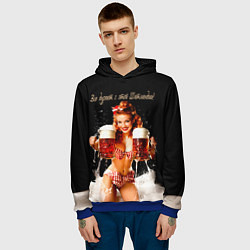 Толстовка-худи мужская Все дуреют с этой Шотландии, цвет: 3D-синий — фото 2