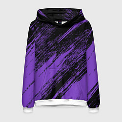 Толстовка-худи мужская The color is purple and black, цвет: 3D-белый