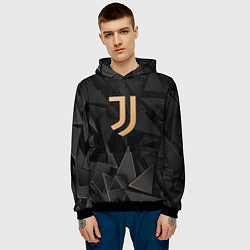 Толстовка-худи мужская Juventus golden poly, цвет: 3D-черный — фото 2