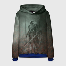 Толстовка-худи мужская Элитный воин-скелет, цвет: 3D-синий