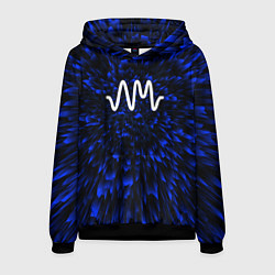 Толстовка-худи мужская Arctic Monkeys blue energy, цвет: 3D-черный