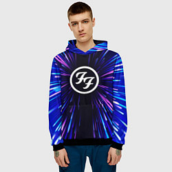 Толстовка-худи мужская Foo Fighters neon energy, цвет: 3D-черный — фото 2