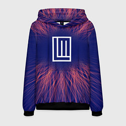 Толстовка-худи мужская Lindemann red energy, цвет: 3D-черный