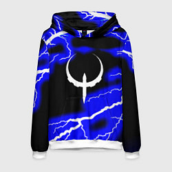 Толстовка-худи мужская Quake молнии шторм, цвет: 3D-белый