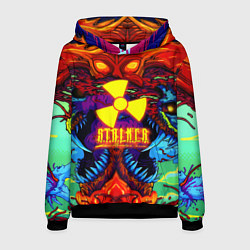 Толстовка-худи мужская Stalker монстр чернобыля, цвет: 3D-черный