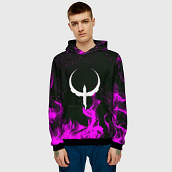Толстовка-худи мужская Quake fire neon, цвет: 3D-черный — фото 2