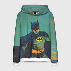 Толстовка-худи мужская Злой Бэтмен, цвет: 3D-белый