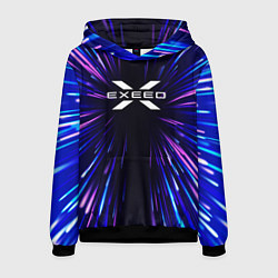 Толстовка-худи мужская Exeed neon energy, цвет: 3D-черный