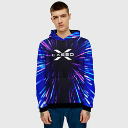 Толстовка-худи мужская Exeed neon energy, цвет: 3D-черный — фото 2
