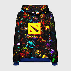 Толстовка-худи мужская Dota2 персонажи, цвет: 3D-синий