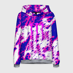 Толстовка-худи мужская Monster energy краски гранж, цвет: 3D-меланж