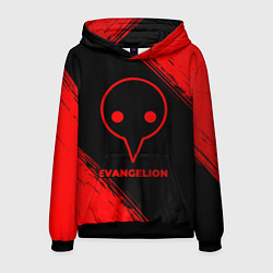 Толстовка-худи мужская Evangelion - red gradient, цвет: 3D-черный