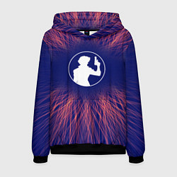 Толстовка-худи мужская Cowboy Bebop red energy, цвет: 3D-черный