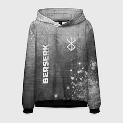 Толстовка-худи мужская Berserk - grey gradient вертикально, цвет: 3D-черный