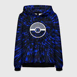 Толстовка-худи мужская Pokemon blue energy, цвет: 3D-черный