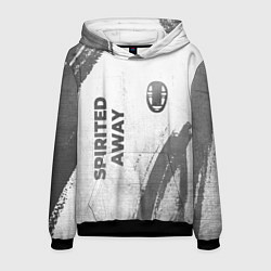 Толстовка-худи мужская Spirited Away - white gradient вертикально, цвет: 3D-черный