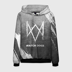 Толстовка-худи мужская Watch Dogs - grey gradient, цвет: 3D-черный