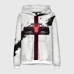 Толстовка-худи мужская Формула 1 на белом, цвет: 3D-белый