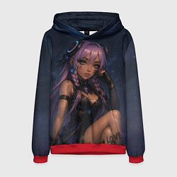 Толстовка-худи мужская Ситлали со звездами - Genshin Impact, цвет: 3D-красный