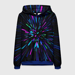 Толстовка-худи мужская Neon rods, цвет: 3D-синий