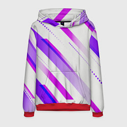 Толстовка-худи мужская Color white pink, цвет: 3D-красный