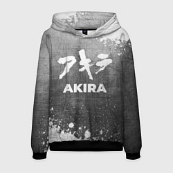 Толстовка-худи мужская Akira - grey gradient, цвет: 3D-черный