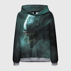 Толстовка-худи мужская Чужой в космосе, цвет: 3D-меланж