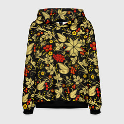 Толстовка-худи мужская Корни прошлого в настоящем, цвет: 3D-черный