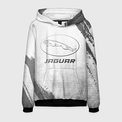 Толстовка-худи мужская Jaguar - white gradient, цвет: 3D-черный
