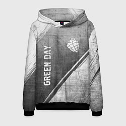 Толстовка-худи мужская Green Day - grey gradient вертикально, цвет: 3D-черный
