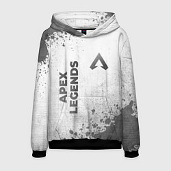 Толстовка-худи мужская Apex Legends - white gradient вертикально, цвет: 3D-черный