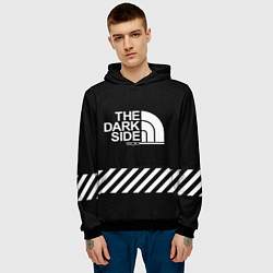 Толстовка-худи мужская The dark side, цвет: 3D-черный — фото 2