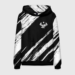 Толстовка-худи мужская Дагестан - брызги, цвет: 3D-черный