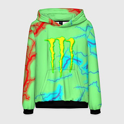 Толстовка-худи мужская Monster energy storm electrix, цвет: 3D-черный