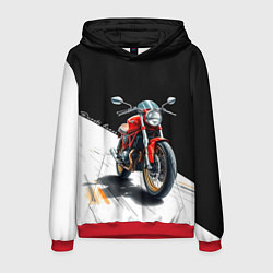Толстовка-худи мужская Ducati Racer, цвет: 3D-красный