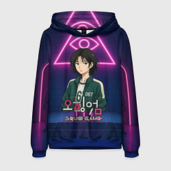 Толстовка-худи мужская Игрок 067 аниме стиль, цвет: 3D-синий