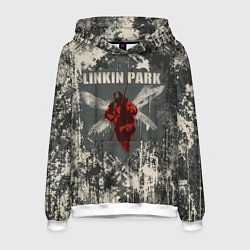 Толстовка-худи мужская Linkin Park - Hybrid Theory, цвет: 3D-белый