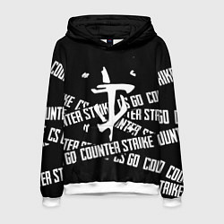 Толстовка-худи мужская Doom x counter strike, цвет: 3D-белый