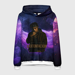 Толстовка-худи мужская XXXTentacion - кулак, цвет: 3D-белый