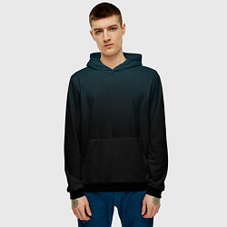 Толстовка-худи мужская Морская глубина в чёрном, цвет: 3D-черный — фото 2