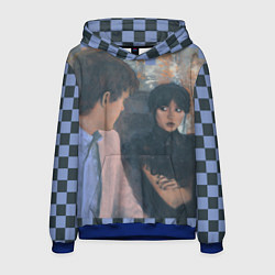 Толстовка-худи мужская Уэнсдей и Тайлер, цвет: 3D-синий