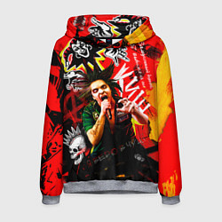 Толстовка-худи мужская Король и Шут - Я верю в чудо, цвет: 3D-меланж