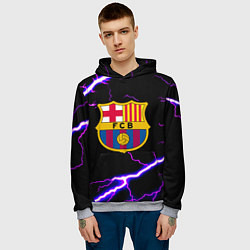 Толстовка-худи мужская Barcelona neon storm, цвет: 3D-меланж — фото 2