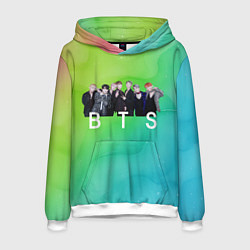 Толстовка-худи мужская BTS kpop, цвет: 3D-белый