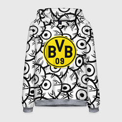 Толстовка-худи мужская Borussia глаза текстура, цвет: 3D-меланж