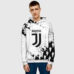 Толстовка-худи мужская Juventus люди спорт, цвет: 3D-белый — фото 2