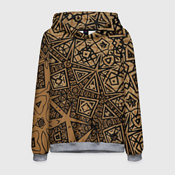 Толстовка-худи мужская Золотая метаморфоза на черном, цвет: 3D-меланж